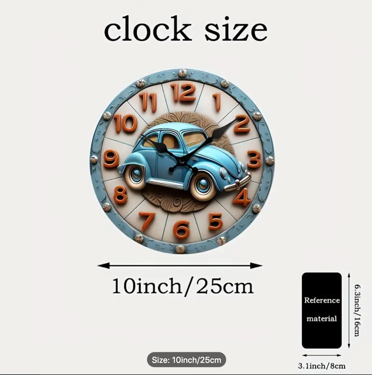 Cartoon Car Wall Watch