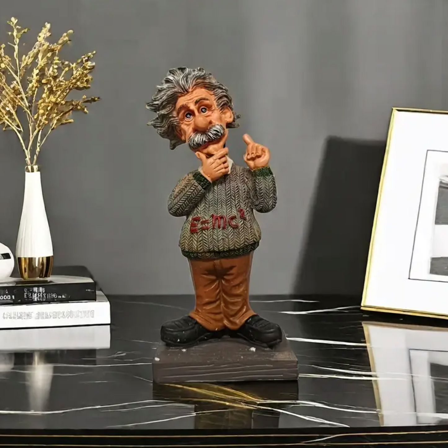 Enlightened Scientist Resin Figurine