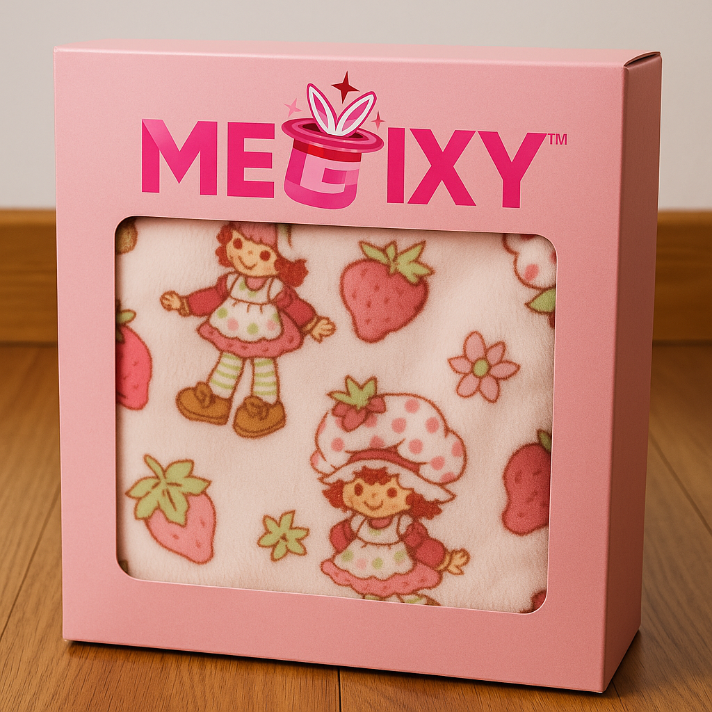 STRAWBERRY SHORTCAKE X SKINNYDIP BLANKET HOODIE IN PINK