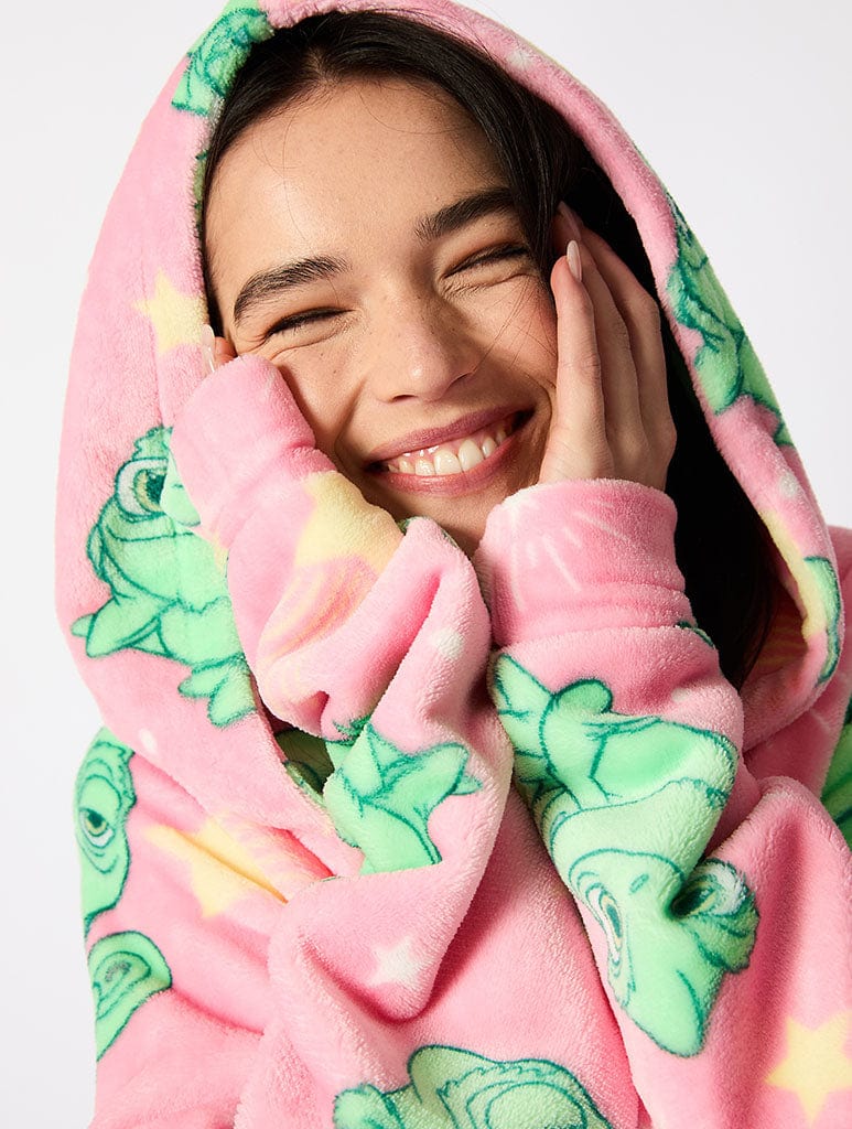 DISNEY PASCAL BLANKET HOODIE IN PINK