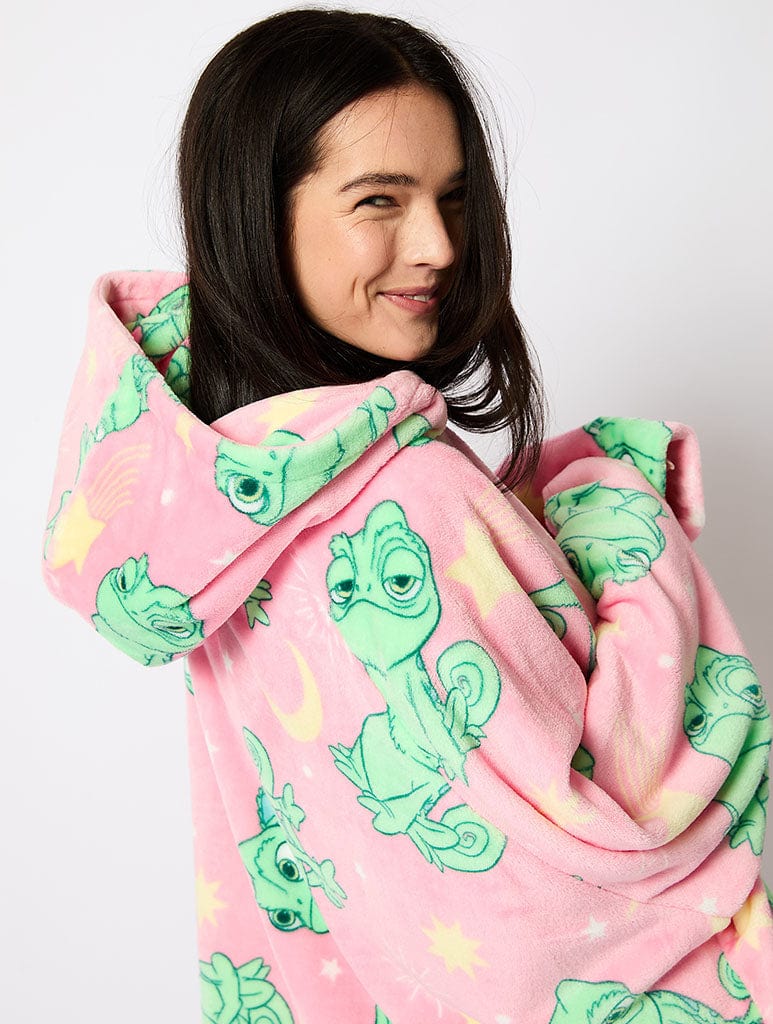 DISNEY PASCAL BLANKET HOODIE IN PINK